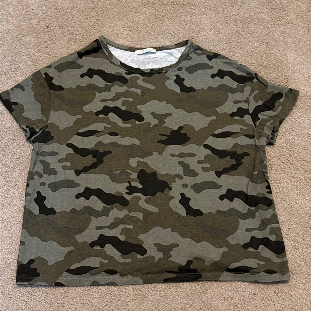 Zara Trafaluc Camouflage Top